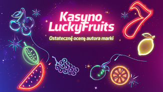 Zdjęcie z ostateczną oceną autora marki Kasyno LuckyFruits