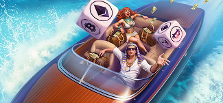 Baner z bonusem powitalnym w kryptowalucie w Casino Realz